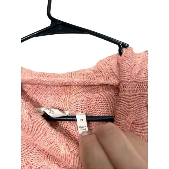 Soft Surroundings Pink Knit Sweater‎ Dress Size 1X - Picture 7 of 8